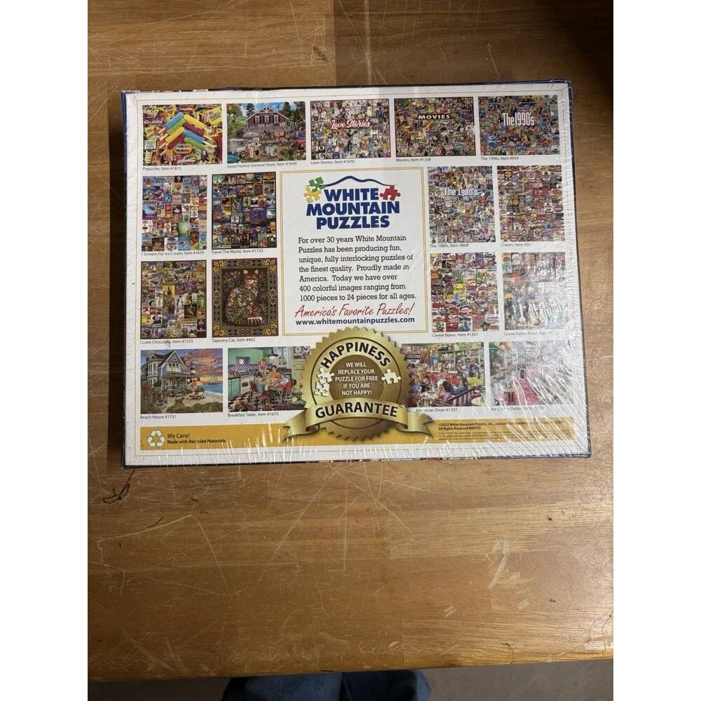 White Mountain I Love Music 1000-Piece Jigsaw Puzzle Larger Pieces Bonus Poster